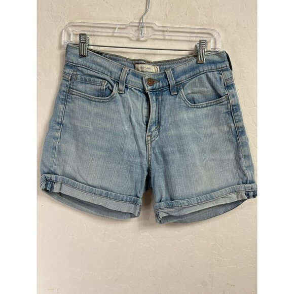 Levi's 515 Jeans Shorts Rolled Cuff Light Wash 5" Inseam Sz 4 - Picture 1 of 7